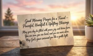 120+ Good Morning Prayer for a Friend – Powerful, Heartfelt & Uplifting Blessings