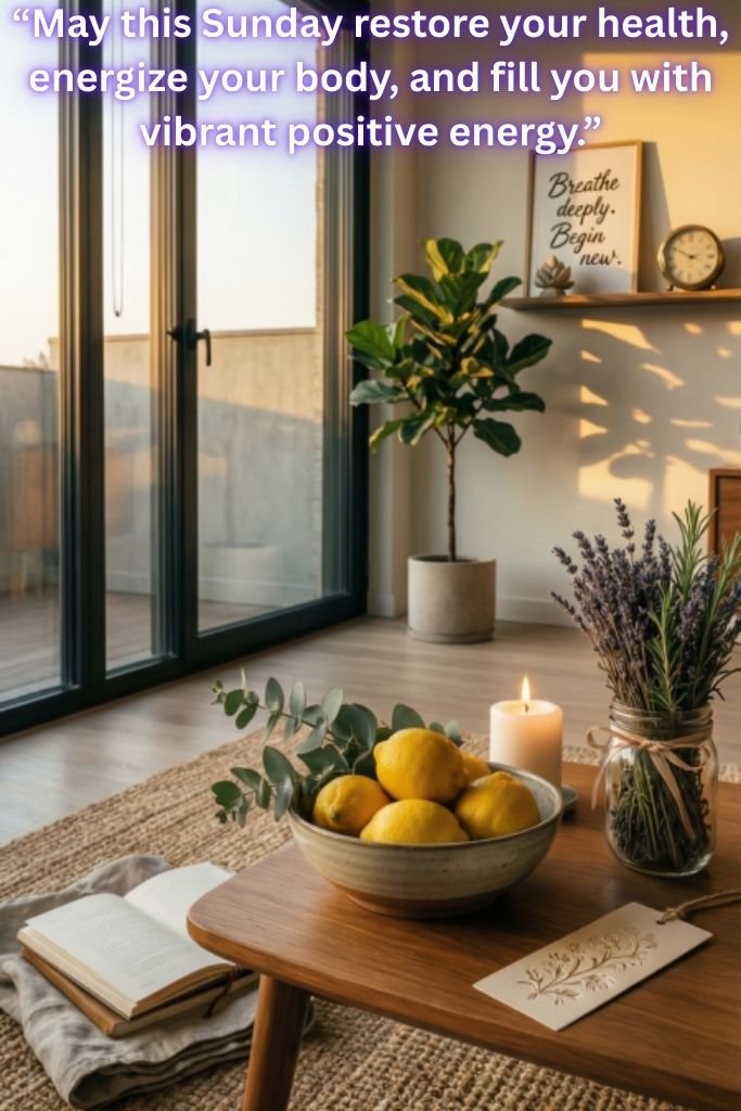 Health, Wellness, and Positive Energy Sunday Blessings