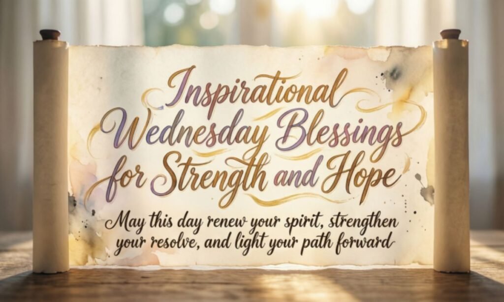 Inspirational Wednesday Blessings for Strength and Hope