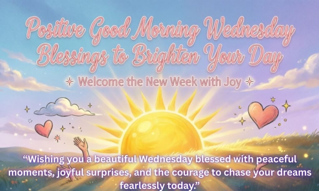 Positive Good Morning Wednesday Blessings to Brighten Your Day