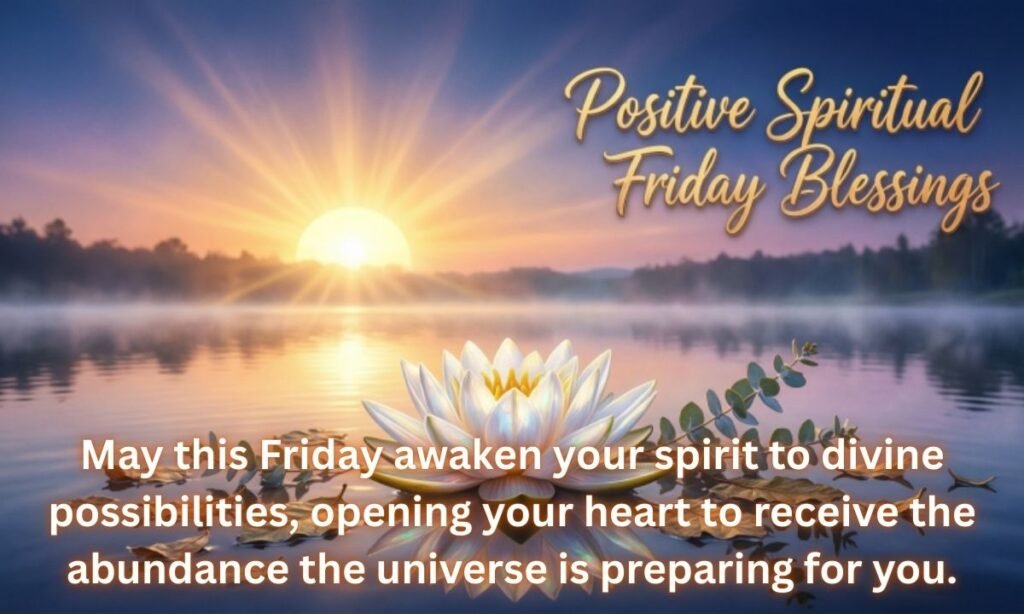 Positive Spiritual Friday Blessings