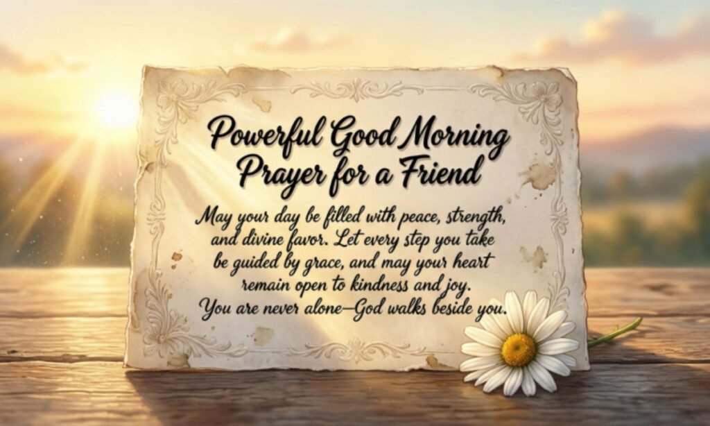 Powerful Good Morning Prayer for a Friend