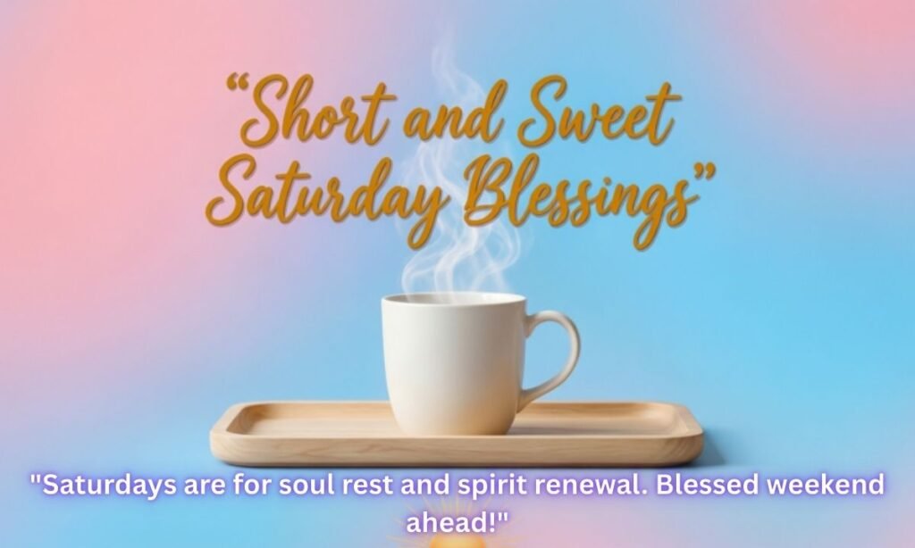 Short and Sweet Saturday Blessings Quotes to Share Online