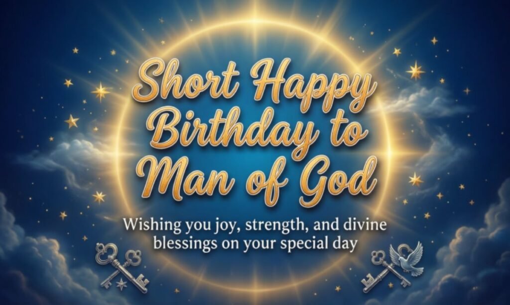 Short Happy Birthday to Man of God