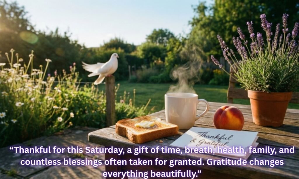 Thankful and Grateful Saturday Blessings for Positivity