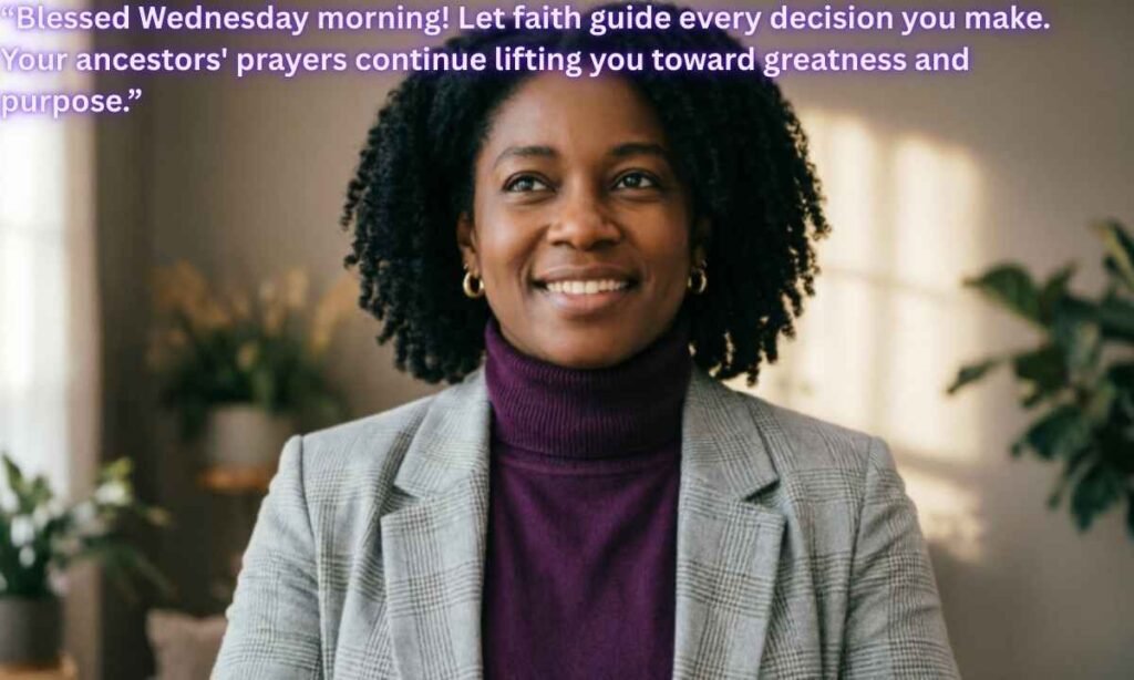 African American Wednesday Blessings Gif:
Blessed Wednesday morning! Let faith guide every decision you make. Your ancestors' prayers continue lifting you toward greatness and purpose.