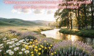 Beautiful Sunday Blessings: Wishing you a peaceful Sunday filled with beautiful moments that warm your heart deeply.