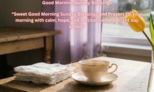 Good Morning Sunday Blessings: Sweet Good Morning Sunday Blessings and Prayers fill your morning with calm, hope, and motivation for a bright day ahead.