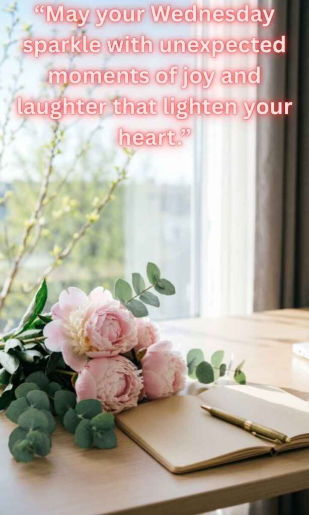 Happy Wednesday Blessings:
May your Wednesday sparkle with unexpected moments of joy and laughter that lighten your heart.