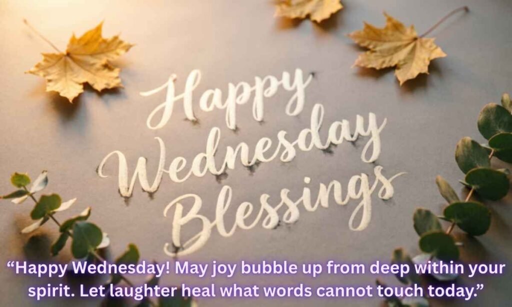 Happy Wednesday Blessings:
Happy Wednesday! May joy bubble up from deep within your spirit. Let laughter heal what words cannot touch today.