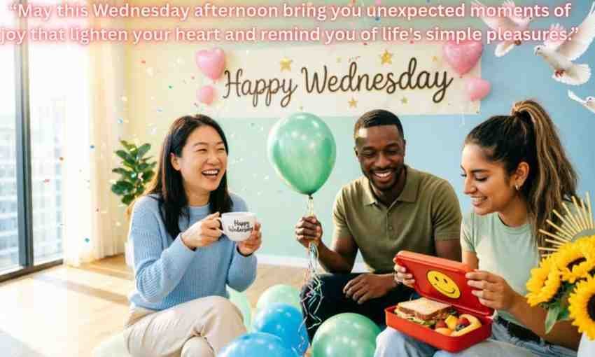 Happy Wednesday Blessings: Wednesday arrives like a gentle reminder that you're halfway through the week's journey. It's the perfect moment to pause, reflect, and embrace midweek blessings that renew your spirit and motivation for the days ahead. These happy Wednesday blessings offer encouragement when energy fades and hope when challenges feel overwhelming. Whether you seek morning prayers, inspirational quotes, or heartfelt messages for loved ones, these blessings will brighten your midweek experience. Good Afternoon Wednesday Blessings May this Wednesday afternoon bring you unexpected moments of joy that lighten your heart and remind you of life's simple pleasures. Blessings of peace surround you this afternoon, calming any worries and filling your spirit with renewed confidence for tomorrow's possibilities. As the day unfolds, may you find clarity in your decisions and courage to pursue the dreams that matter most. This beautiful Wednesday afternoon, may laughter find you easily and friendships deepen in ways that nourish your soul completely. Let gratitude overflow in your heart this afternoon, recognizing all the small victories that have brought you to this moment. May divine protection cover you and your loved ones throughout this afternoon, keeping everyone safe and filled with hope. Blessings of productivity accompany your afternoon tasks, helping you accomplish goals while maintaining inner peace and balance throughout. This Wednesday, may your afternoon be sprinkled with kindness from strangers and appreciation from those who know you best. As afternoon turns toward evening, may you feel satisfied with your efforts and excited about the opportunities still coming. May Dear guidance illuminate your path this afternoon, showing you exactly where to direct your energy and attention wisely. Blessings of rest come to you when needed, allowing your mind and body to recharge for the remainder of the week. Good Morning Wednesday Blessings Quotes "May this Wednesday morning fill your heart with courage to face challenges and wisdom to recognize every blessing along the way." "Good morning! Let today's sunrise remind you that every Wednesday brings new opportunities to grow, learn, and shine brightly." "Blessed Wednesday morning to you, may your coffee be strong, your worries be light, and your spirit be unshakeable today." "This morning, may you wake with gratitude for another day and excitement for the adventures waiting just beyond your doorstep." "Happy Wednesday! May your morning be peaceful, your afternoon productive, and your evening filled with contentment and joy." "As morning breaks, remember that you're stronger than yesterday's struggles and more capable than you sometimes believe you are." "May Wednesday's dawn bring clarity to confusion, answers to questions, and comfort to any corner of your heart needing peace." "Good morning, beautiful soul! This Wednesday holds countless possibilities, embrace them with an open heart and willing spirit throughout." "Let this morning's blessings overflow into your entire day, touching everyone you meet with kindness, patience, and genuine care." "Wednesday morning arrives with promise, may you recognize the potential in every moment and courage in every choice you make." "May your morning routine bring you calm, your workday bring you success, and your evening bring you satisfaction and rest." Uplifting Good Morning Wednesday Blessings May this Wednesday morning awaken your dreams and strengthen your resolve to pursue every goal with passionate determination and faith. Blessings of energy and enthusiasm fill your morning, propelling you forward with excitement for the wonderful possibilities this day holds. As you rise today, may you feel surrounded by love, supported by grace, and empowered to overcome any obstacle. This beautiful morning, may your mind be clear, your heart be light, and your path be illuminated with divine guidance. May Wednesday bring you closer to your aspirations while filling each moment with purpose, meaning, and genuine happiness throughout. Let this morning's fresh start remind you that mistakes are learning opportunities and every day offers chances for growth. Blessings of health strengthen your body, peace calms your mind, and joy uplifts your spirit throughout this wonderful Wednesday. May you encounter kindness everywhere you go today, and may you be the source of encouragement someone desperately needs. This morning, may courage replace your fears, hope overshadow your doubts, and faith guide every decision you make today. As Wednesday begins, may abundance flow into your life, abundance of love, opportunities, health, and reasons to smile genuinely. May divine favor rest upon your efforts today, turning your work into success and your intentions into beautiful reality. Happy Wednesday Blessings for Midweek Motivation May this Wednesday remind you that you're capable of amazing things, even when the week feels long and challenging. Blessings of perseverance accompany you today, keep moving forward because your breakthrough is closer than you think right now. Happy Wednesday! May you find motivation in small victories and strength in knowing that you're making meaningful progress daily. This midweek moment brings opportunities to refocus your energy on what truly matters and release what no longer serves you. May Wednesday inspire you to push past comfort zones, embrace new challenges, and discover capabilities you didn't know existed. Blessings of determination fill your spirit today, helping you tackle tasks with enthusiasm rather than viewing them as burdens. Happy Wednesday! May your passion be rekindled, your vision be clarified, and your efforts be rewarded beyond your expectations. As you navigate midweek, may you feel encouraged by how far you've come rather than discouraged by what remains. May this Wednesday bring you mentors, resources, and opportunities that propel you toward your goals with unexpected momentum and support. Blessings of inspiration surround you today, may creative solutions emerge and innovative ideas flow freely through your mind and actions. Happy Wednesday! May you finish this week stronger than you started, with accomplishments that make you proud and grateful. Blessed Wednesday Prayers and Messages for Peace Dear God, bless this Wednesday with Your peace that surpasses understanding, calming every anxious thought and worried heart today. May God's grace surround you this blessed Wednesday, providing strength for challenges and comfort for every pain you carry within. Lord, guide my steps today, illuminate my decisions with Your wisdom, and fill my interactions with Your love and kindness. On this blessed Wednesday, may you feel God's presence in every moment, reminding you that you're cherished beyond measure. God, grant me patience today when frustration rises, compassion when judgment tempts me, and gratitude for blessings I often overlook. May this Wednesday bring you closer to God's purpose for your life and fill you with assurance of His faithfulness. Lord, bless everyone reading these words today with health, happiness, provision, and the peace that only You can provide completely. This blessed Wednesday, may prayers be answered, burdens be lifted, and hearts be healed through divine intervention and grace. Dear God, protect my loved ones today, keeping them safe from harm and surrounding them with Your angels and love. May God's favor open doors no person can close and create opportunities that align perfectly with His plans for you. On this Wednesday, I pray for strength to forgive, courage to try again, and faith to believe better days are coming. Positive Wednesday Morning Blessings May this Wednesday morning shine brightly with optimism, filling every corner of your life with light, laughter, and limitless potential. Blessings of positive energy flow through you today, attracting wonderful people, experiences, and outcomes into your Wednesday journey. Good morning! May you choose positivity over negativity today, seeing solutions instead of problems in every situation you encounter. This Wednesday, may your mindset be your greatest asset, helping you navigate challenges with grace and celebrate victories with humility. May positive thoughts crowd out worry this morning, replacing fear with faith and doubt with determination throughout your day. Blessings of optimism brighten your Wednesday, helping you see beauty in ordinary moments and potential in unexpected places today. Good morning! May you spread positivity wherever you go, becoming the encouragement someone needs to keep believing and trying. This Wednesday morning, may you attract abundance in all forms, abundant health, joy, opportunities, and meaningful connections with others. May your positive attitude be contagious today, inspiring colleagues, friends, and family to embrace hope and possibility as well. Blessings of gratitude fill your morning, helping you recognize countless reasons to smile despite any challenges that may arise. Happy Wednesday! May you choose to focus on progress rather than perfection, celebrating small steps toward your bigger goals. Inspirational Wednesday Blessings for Strength and Hope May this Wednesday reveal the incredible strength within you, the kind that emerges only when you're tested beyond your comfort. Blessings of resilience accompany you today, remember that storms don't last forever, but your courage leaves permanent marks on your character. When Wednesday feels heavy, may you find hope in knowing that every difficult season eventually gives way to brighter days ahead. May you discover today that strength isn't the absence of fear but the determination to keep moving forward despite it. Blessings of hope refresh your spirit this Wednesday, reminding you that setbacks are setups for powerful comebacks you can't imagine. May this midweek day strengthen your faith, deepen your courage, and remind you that you're more capable than you believe. On this Wednesday, may you find inspiration in your own journey, recognizing how far you've traveled and how much you've overcome. Blessings of perseverance sustain you today, keep going because your story isn't finished and your best chapters are still being written. May Wednesday remind you that hope is not naive optimism but confident expectation that goodness still exists and will prevail. When strength seems depleted, may you tap into reserves you didn't know existed, powered by purpose and sustained by faith. May this Wednesday inspire you to believe in yourself as much as those who love you believe in your potential. Wednesday Blessings Quotes "May your Wednesday be filled with moments so beautiful that they become cherished memories you revisit during difficult times ahead." "Blessed is this Wednesday that reminds us we're survivors of Monday and Tuesday, capable of conquering what remains beautifully." "Happy Wednesday, may you make today so wonderful that yesterday's troubles fade and tomorrow's worries lose their power completely." "This Wednesday, may you realize that ordinary days become extraordinary when we approach them with gratitude and intentional presence." "May Wednesday bless you with perspective to see clearly, courage to act boldly, and wisdom to choose what matters most." "On this midweek day, may you find that joy isn't found in perfect circumstances but in appreciating the journey." "Blessed Wednesday to you, may your efforts be productive, your relationships be harmonious, and your heart be genuinely content today." "May this Wednesday prove that you don't need everything figured out to take the next right step forward with confidence." "Happy Wednesday! May you trust the timing of your life even when nothing seems to be happening according to plan." "This Wednesday, may you be gentle with yourself, celebrating progress over perfection and effort over effortless achievement always." "May Wednesday remind you that every ending creates space for new beginnings and every challenge reveals hidden strengths within." Beautiful Wednesday Blessings Images and Greetings May this beautiful Wednesday morning greet you with stunning sunrise colors that remind you of life's endless beauty and possibility. Sending you Wednesday blessings wrapped in images of nature's beauty, reminding you that growth happens quietly but magnificently always. May gorgeous Wednesday scenes fill your feed today, each one carrying messages of hope, love, and encouragement for your journey. This Wednesday, may beautiful imagery inspire your creativity and remind you that you're surrounded by wonder if you pause to notice. Blessings arrive through stunning Wednesday greetings that brighten your screen and warm your heart with genuine care and thoughtfulness today. May each beautiful Wednesday image you encounter today serve as a gentle reminder of God's artistry and abundant love for you. Happy Wednesday! May breathtaking photos and inspiring words combine to uplift your spirit and energize your soul throughout the day. This midweek, may beautiful blessings reach you through images that speak directly to your heart, encouraging you in personal ways. May Wednesday greetings filled with vibrant colors, peaceful scenes, and loving words remind you that you're thought of and cherished. Blessings flow through beautiful imagery today, may you share these gifts with others, spreading joy and inspiration throughout your circles. Happy Wednesday! May stunning visual blessings remind you to pause, appreciate beauty, and recognize grace in everyday moments today. Cute and Funny Wednesday Blessings Happy Wednesday! May your coffee be stronger than your Monday memories and your motivation higher than your inbox count today. Blessings of camel energy on this hump day, may you carry loads with grace and reach Friday's oasis without collapsing entirely. May this Wednesday bring you fewer meetings that could've been emails and more moments that actually spark joy in life. Happy Wednesday! May your to-do list shrink magically, your lunch break extend mysteriously, and your patience last miraculously today. Blessings of workplace comedy arrive this Wednesday, may you find humor in chaos and reasons to laugh despite annoying circumstances around. May this Wednesday be so wonderful that you forget it's only the middle of the week, not actually Friday yet. Happy hump day! May you glide over obstacles with the grace of a penguin sliding on ice, awkward but effective nonetheless. Blessings of perspective this Wednesday, remember, at least you're not a calendar stuck on Monday forever, which sounds truly awful. May your Wednesday be filled with tiny victories like green lights, short lines, and finding money in pockets you forgot existed. Happy Wednesday! May your snacks be plentiful, your Wi-Fi be stable, and your notifications be only from people you like. Blessings of resilience this midweek, you survived another Monday and Tuesday, proving you're basically a superhero already, honestly. Positive and Thankful Wednesday Blessings May this Wednesday open your eyes to countless blessings you've overlooked, filling your heart with overwhelming gratitude and appreciation. Thankful for this Wednesday and another opportunity to make a difference, pursue dreams, and share love with those around me. May you count blessings instead of problems today, recognizing that gratitude multiplies joy and transforms your entire perspective beautifully. This Wednesday, may your thankful heart attract even more reasons to be grateful, creating an upward spiral of positivity and abundance. Blessings of appreciation fill your Wednesday, may you notice small kindnesses, unexpected beauty, and gentle mercies throughout your day today. May this midweek moment remind you to be thankful for progress made, lessons learned, and strength gained through recent challenges. Happy Wednesday! May gratitude for today's blessings overshadow worries about tomorrow's uncertainties, bringing peace to your anxious heart now. This Wednesday, may you express thanks to people who've impacted your life positively, spreading appreciation that encourages their hearts too. Blessings of a thankful spirit accompany you today, helping you see abundance rather than lack in every area of life. May Wednesday remind you that gratitude isn't just for big blessings but for ordinary gifts, breath, laughter, friendship, and new chances. Thankful for this Wednesday and for you, dear reader, may your day be filled with moments that make your heart smile genuinely. Best Wednesday Wishes for Friends, Family, and Colleagues To my dear friend, may your Wednesday be as wonderful as your friendship is to me, filled with laughter and light. Family, I'm sending Wednesday blessings your way, praying for your happiness, health, and hearts filled with peace throughout today. Colleagues, may this Wednesday bring us successful collaboration, mutual respect, and shared accomplishments that make us proud as a team. For my best friend, happy Wednesday! May you conquer every challenge today with the same strength and grace you always inspire. To my family near and far, blessings of love surround you this Wednesday, keeping you safe, healthy, and connected despite distance. Dear colleague, may this Wednesday bring you recognition for your hard work and satisfaction from projects that showcase your talents. Friends, I'm grateful for you this Wednesday and every day, may your midweek be blessed with joy and unexpected delights. Family, may Wednesday strengthen our bonds, deepen our love, and remind us why we're grateful for each other always. To my work family, happy Wednesday! May our efforts today lead to success, and may we support each other through challenges. For everyone I care about, may this Wednesday bless you abundantly with everything your heart needs and your soul desires most. Conclusion Wednesday holds special power as the week's turning point, offering fresh perspective and renewed energy. These happy Wednesday blessings provide encouragement exactly when you need it, reminding you of strength within and hope ahead. May these words inspire your midweek journey, bringing comfort during struggles and gratitude during peaceful moments. Share these happy Wednesday blessings generously, spreading light to everyone who crosses your path today and always forward. Frequently Asked Questions What are the best Wednesday blessings to start the day positively? The best Wednesday blessings focus on gratitude, peace, strength, and asking God for guidance to carry you through the middle of the week. Why do people share Wednesday prayers and blessings? People share Wednesday prayers to stay encouraged, renew faith, and remind others that God’s grace is present even midweek. How can Wednesday prayers bring peace and motivation? Wednesday prayers calm the heart, refocus the mind, and provide spiritual strength to keep going with hope and confidence. What is a simple Wednesday morning prayer for strength? A simple Wednesday prayer asks God for renewed energy, clarity, and patience to handle responsibilities with faith and calm. Are Wednesday blessings good for sharing with friends and family? Yes, Wednesday blessings uplift loved ones, spread positivity, and remind them they are supported spiritually and emotionally. What Bible verses are best for Wednesday blessings? Verses about endurance, gratitude, and trust in God work best for Wednesday blessings, as they inspire faith and perseverance. How do Wednesday prayers help reduce stress? Wednesday prayers help release worries to God, bringing comfort, reassurance, and a sense of peace during busy weeks. What is a powerful Wednesday night prayer? A powerful Wednesday night prayer thanks God for the day, asks for rest, and seeks protection and peace for the night ahead. Can Wednesday blessings improve mindset and focus? Yes, reading or sharing Wednesday blessings helps shift thoughts toward gratitude, clarity, and a more positive outlook. Why is Wednesday called a day for encouragement and faith? Wednesday sits in the middle of the week, making it a perfect time for encouragement, prayer, and renewed trust in God.
