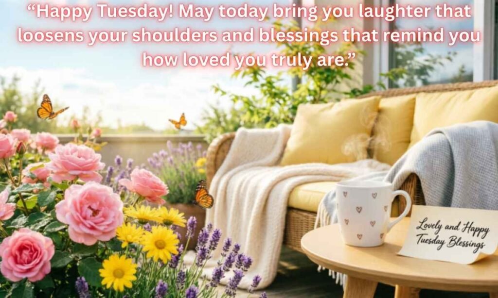 Lovely and Happy Tuesday Blessings:
Happy Tuesday! May today bring you laughter that loosens your shoulders and blessings that remind you how loved you truly are.