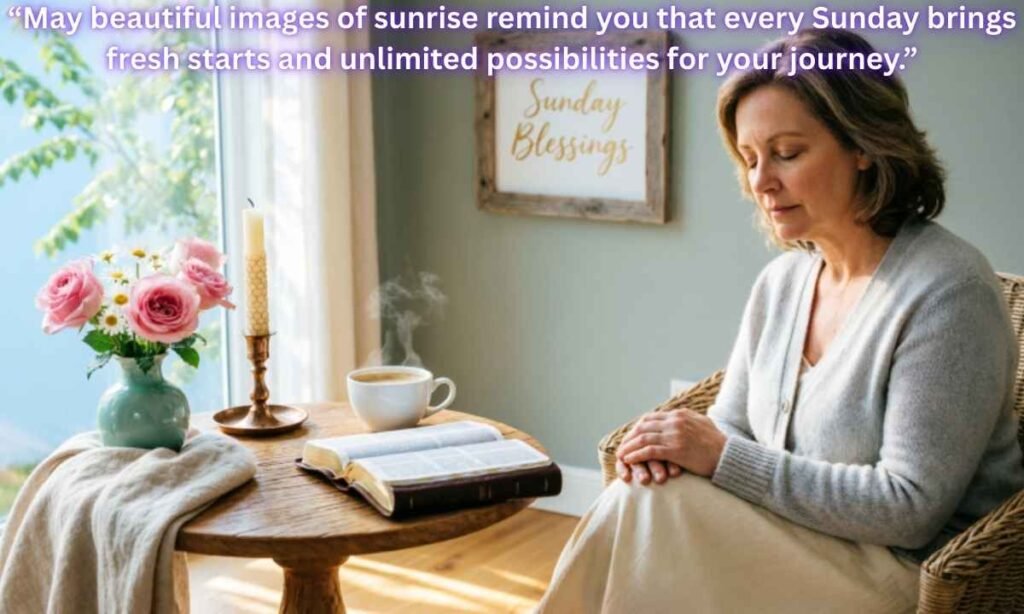 Sunday Blessings Image:
May beautiful images of sunrise remind you that every Sunday brings fresh starts and unlimited possibilities for your journey.
