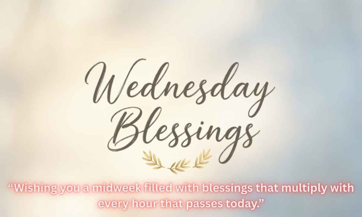 Wednesday Blessings: Wishing you a midweek filled with blessings that multiply with every hour that passes today.