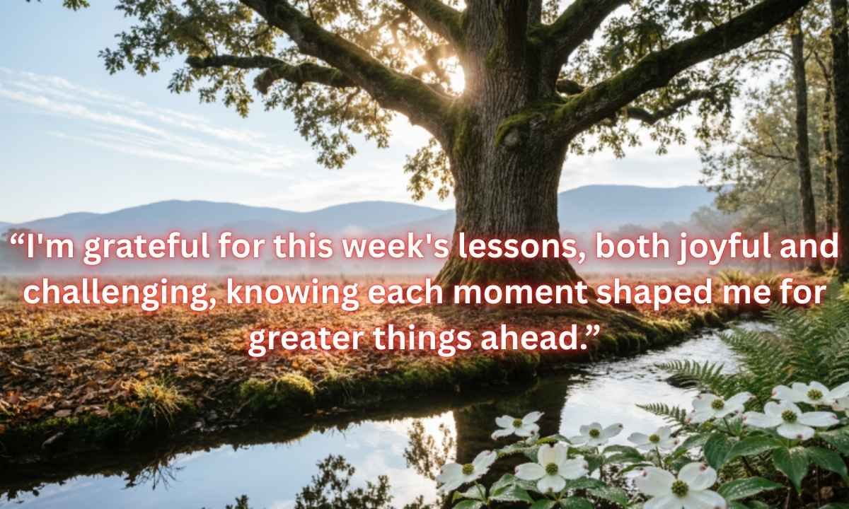African American Spiritual Friday Blessings: “I'm grateful for this week's lessons, both joyful and challenging, knowing each moment shaped me for greater things ahead.”