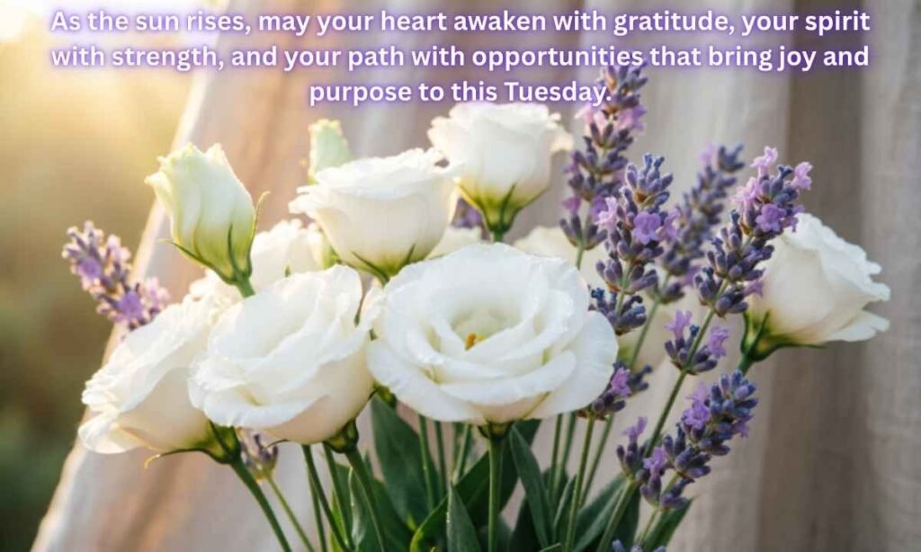 Beautiful Good Morning Tuesday Blessings Image:
As the sun rises, may your heart awaken with gratitude, your spirit with strength, and your path with opportunities that bring joy and purpose to this Tuesday.