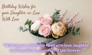 Birthday Wishes for your Daughter-in-Law With Love Image: Birthday Wishes for your Daughter-in-Law With Love.