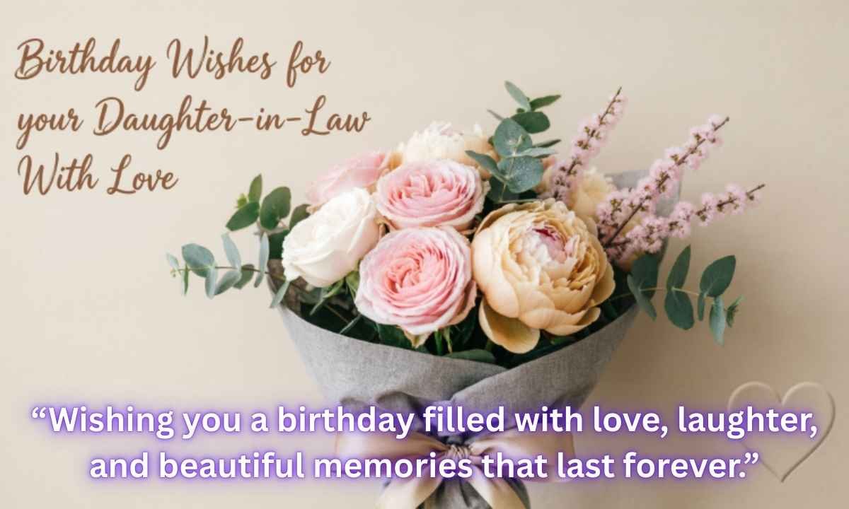 Birthday Wishes for your Daughter-in-Law With Love Image: Birthday Wishes for your Daughter-in-Law With Love.