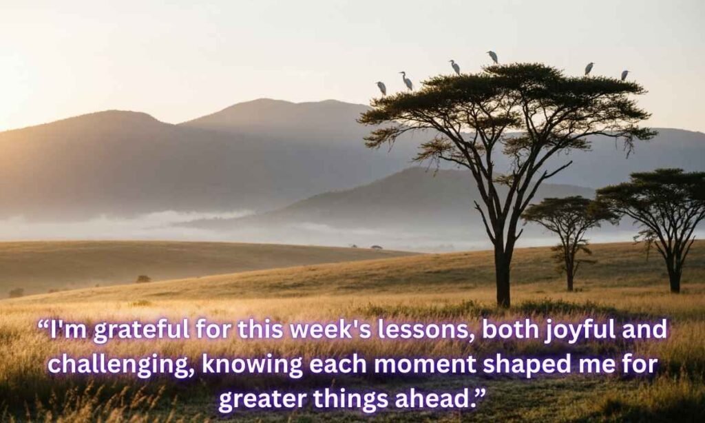 Gratitude and thankful African American Spiritual Friday Blessings Image:
“I'm grateful for this week's lessons, both joyful and challenging, knowing each moment shaped me for greater things ahead.”