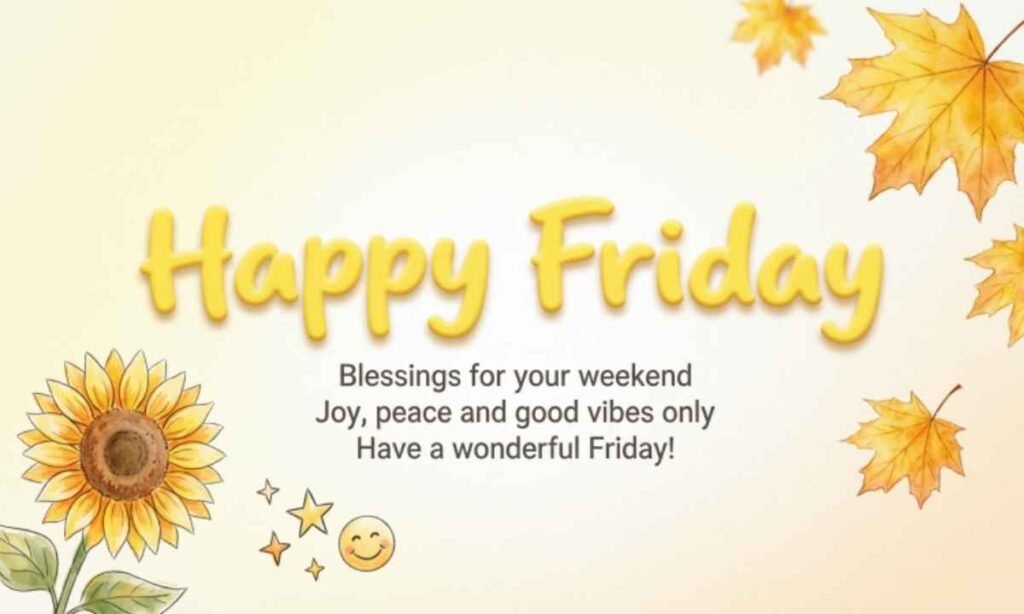 Happy Friday Blessings Image