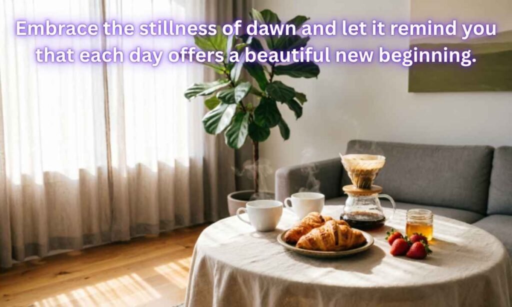 Sunday Morning Blessings for a Fresh Start Image:
Embrace the stillness of dawn and let it remind you that each day offers a beautiful new beginning.