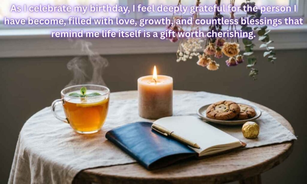 Long Heartfelt Birthday Wishes To Myself Image:
As I celebrate my birthday, I feel deeply grateful for the person I have become, filled with love, growth, and countless blessings that remind me life itself is a gift worth cherishing.